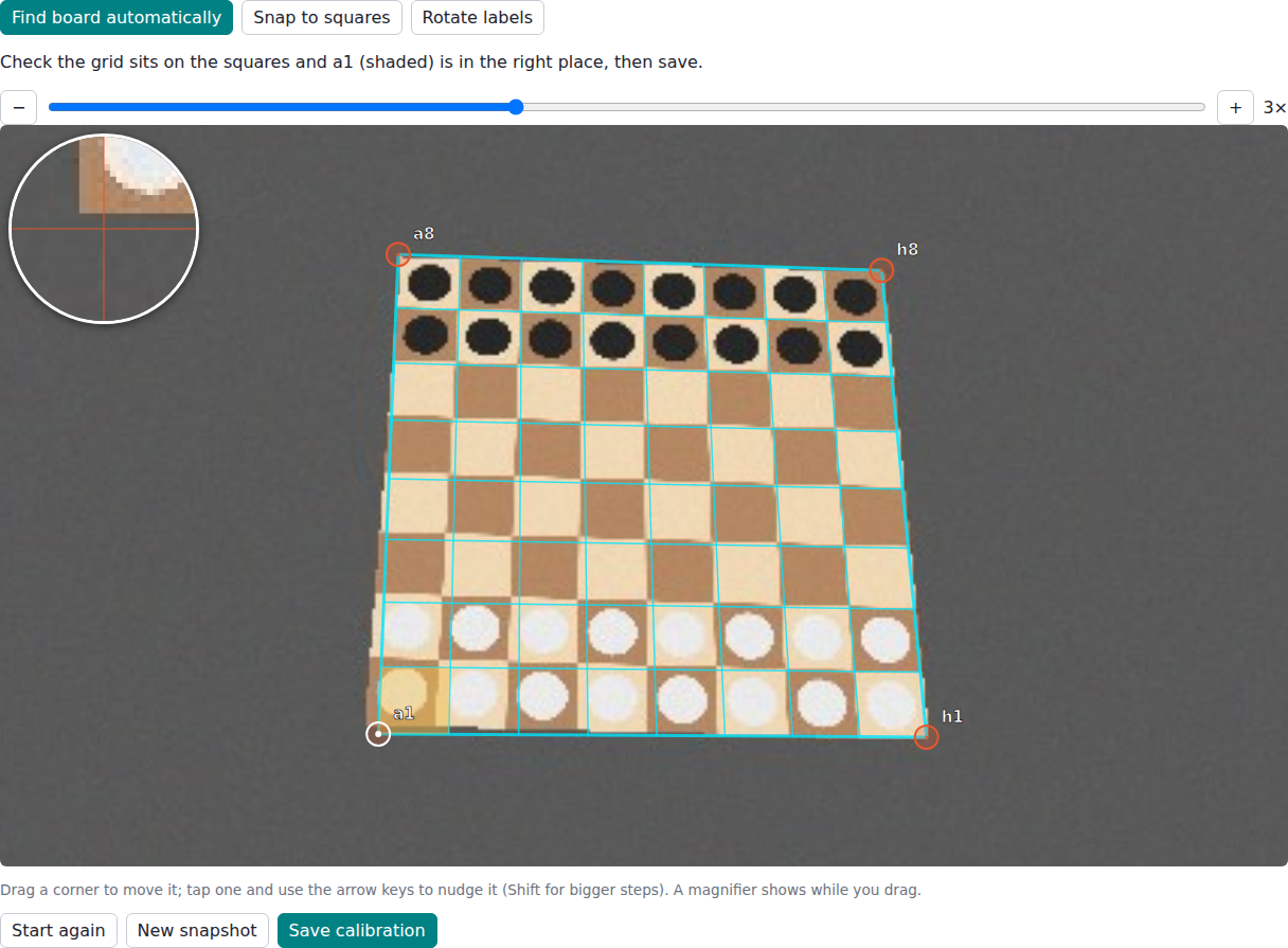 Calibrating the board