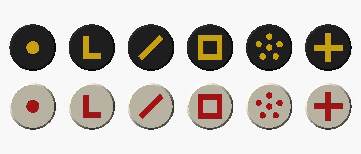 Printable chess coins