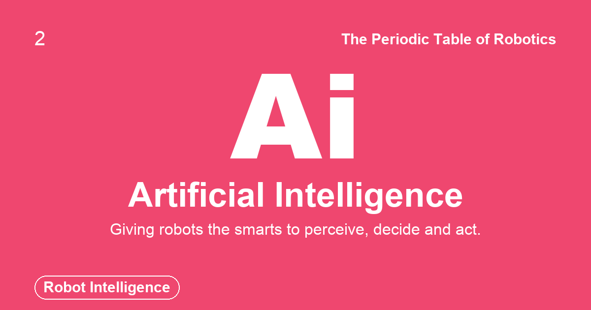 Ai is for Artificial Intelligence — The Periodic Table of Robotics