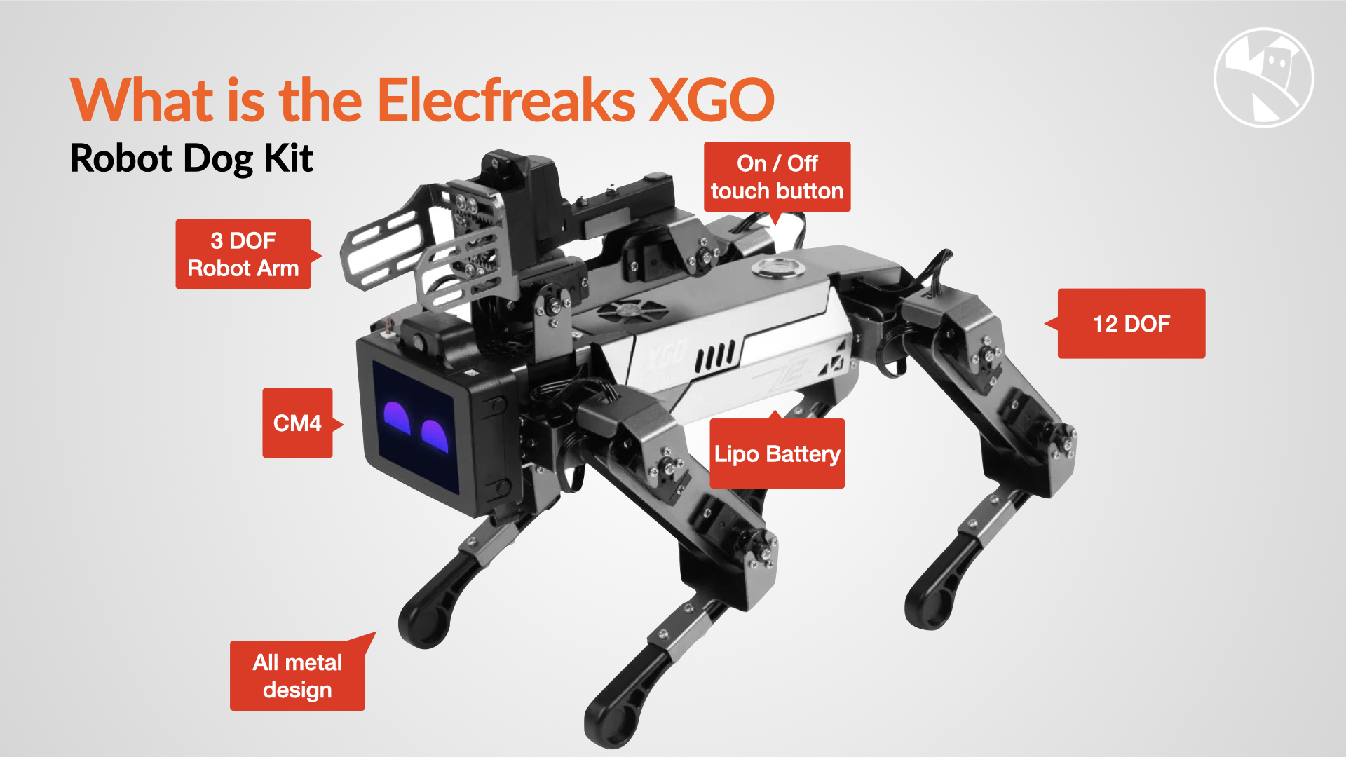 ELECFREAKS XGO Robot Dog Kit V2 For micro:bit