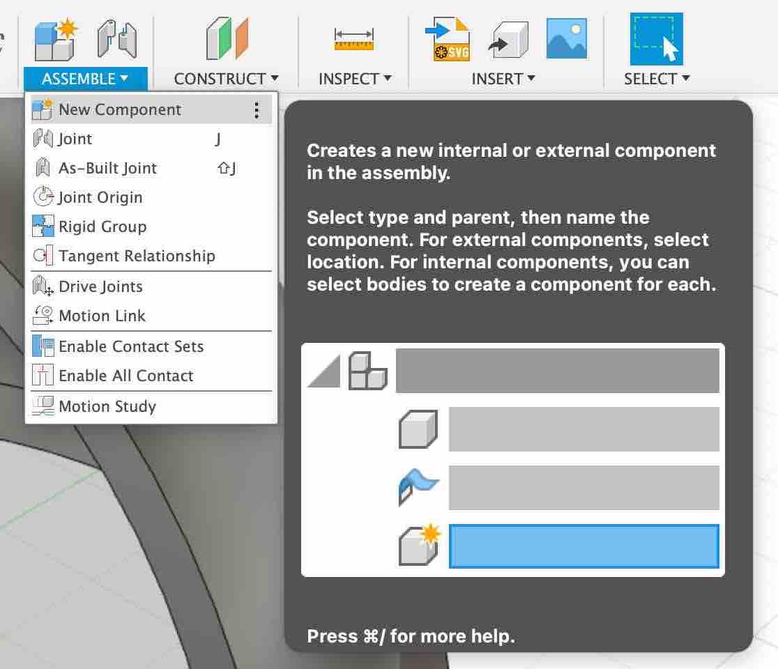 Create new Component