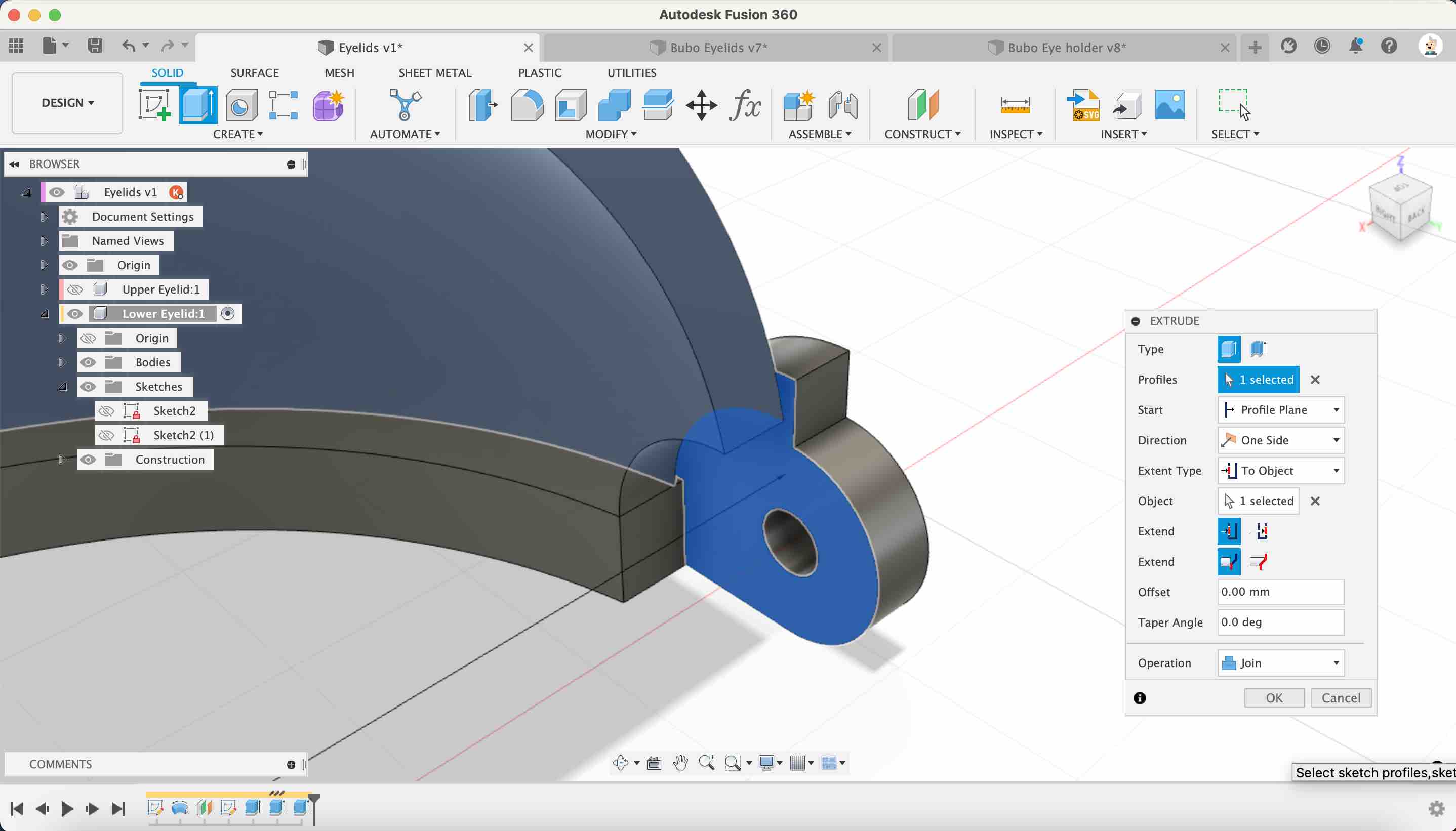 Offset plane