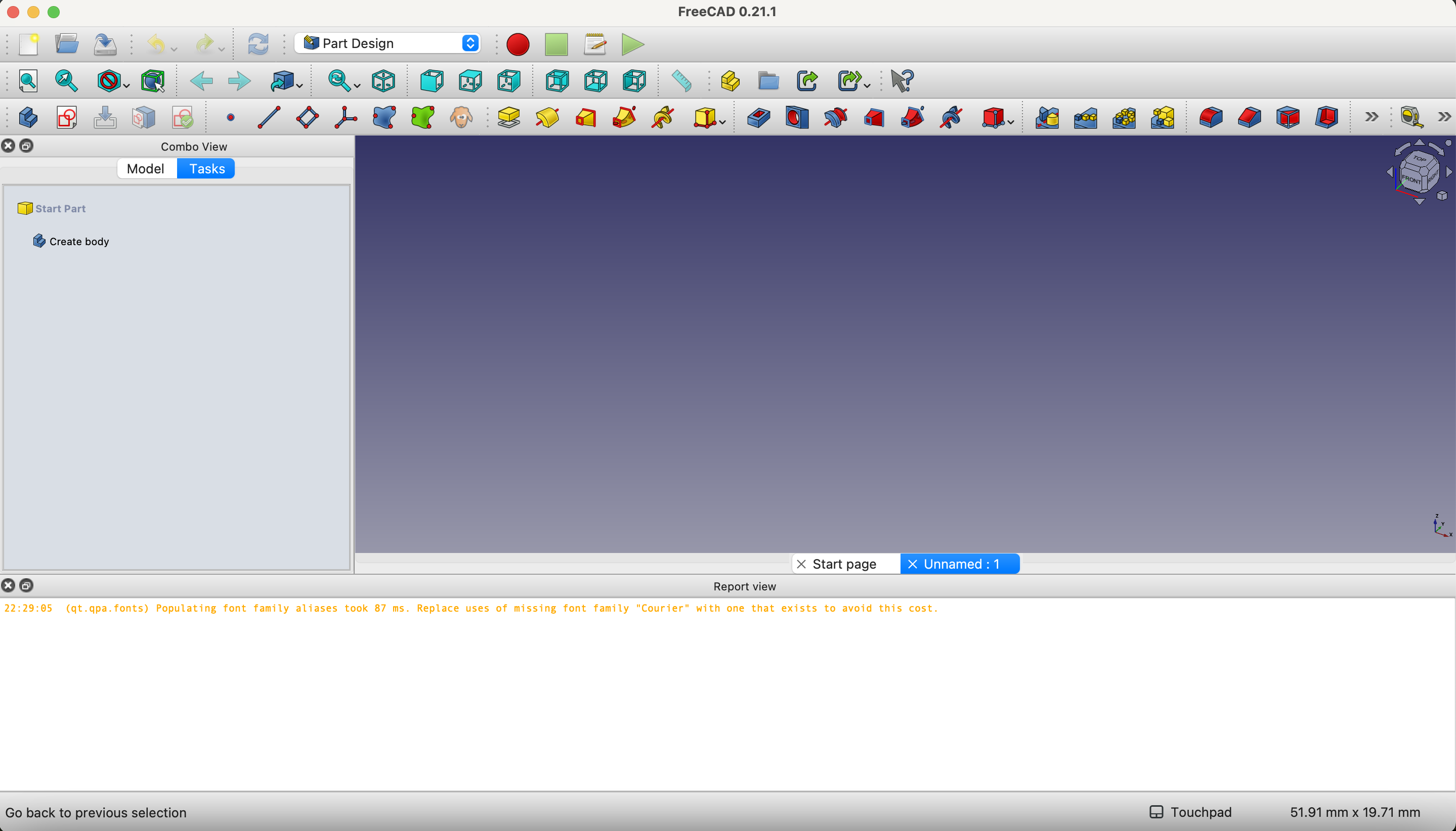 FreeCAD Interface Overview