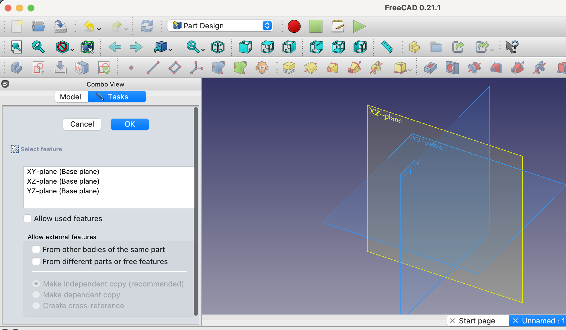 FreeCAD Interface Overview