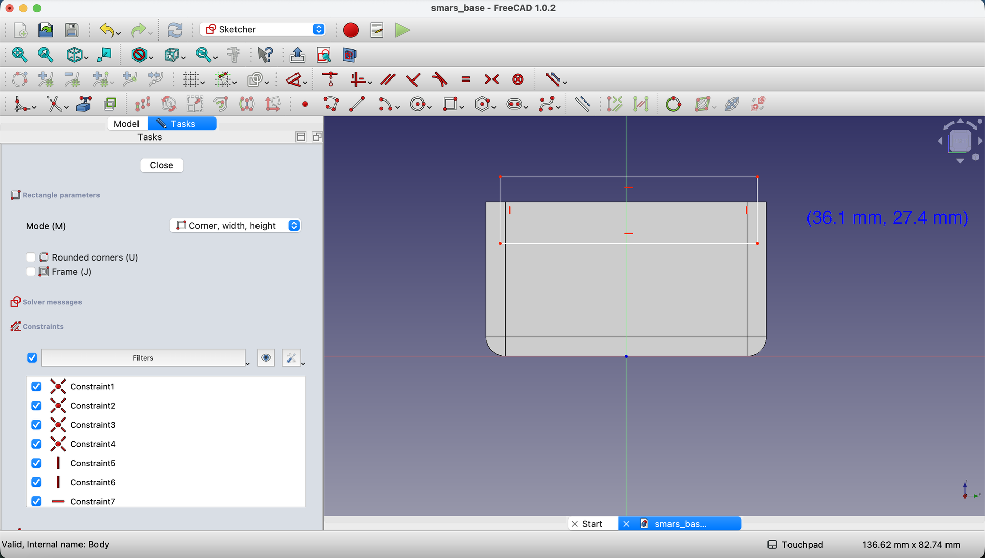 Draw rectangle