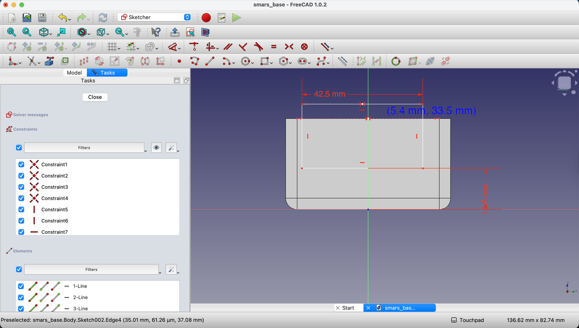 Add rectangle midpoint