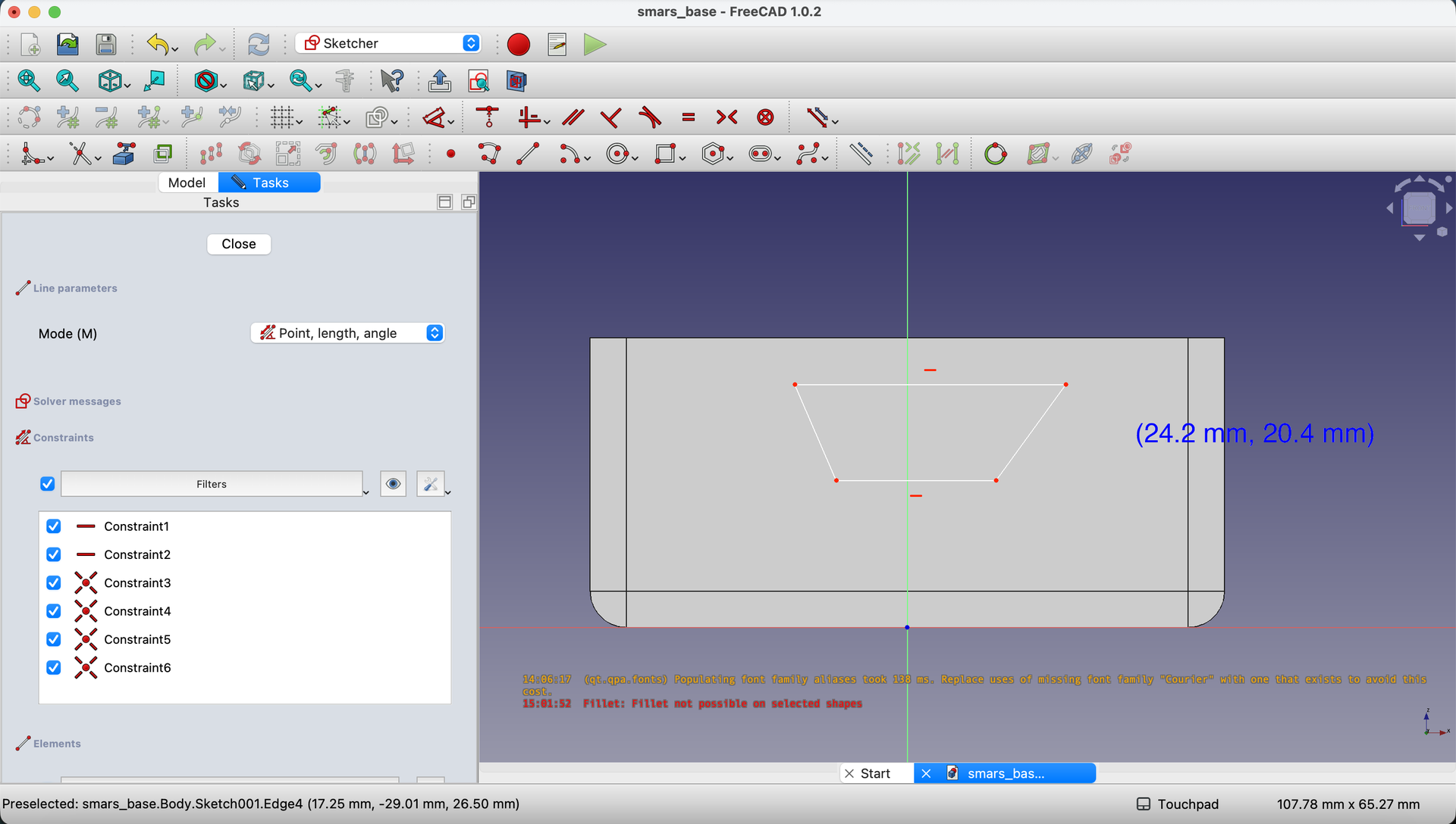 Draw rhombus