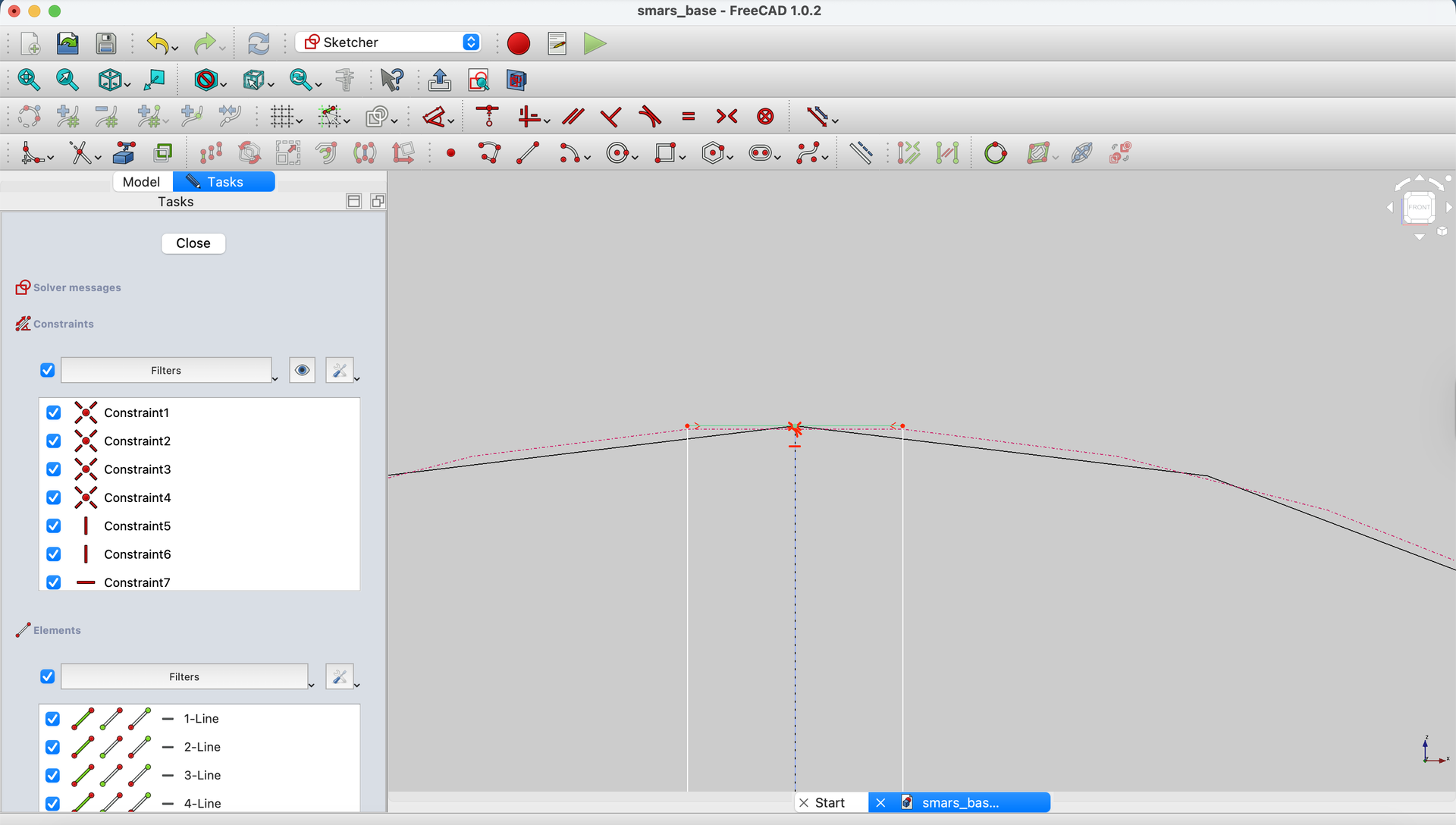 Constrain tangent
