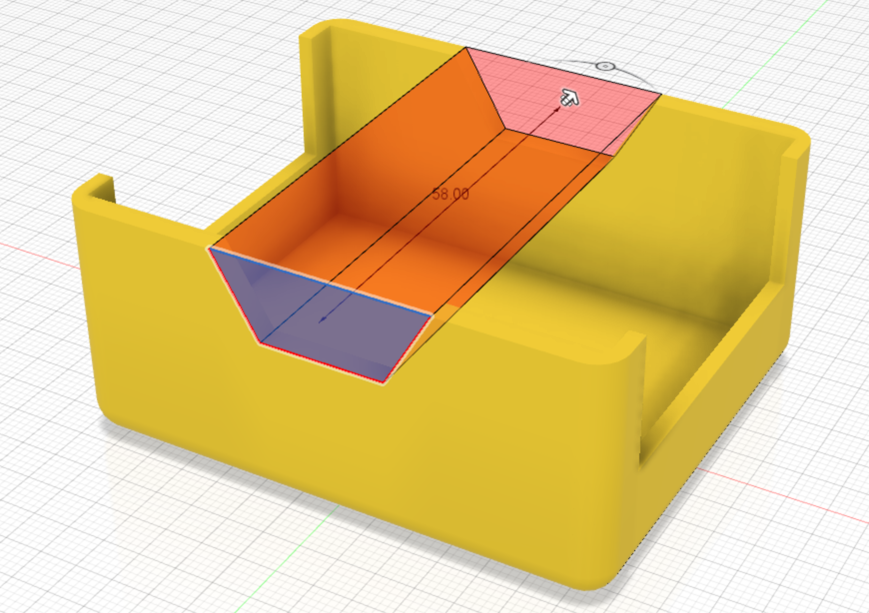 Chassis Side extrude and Cut Cad Drawing