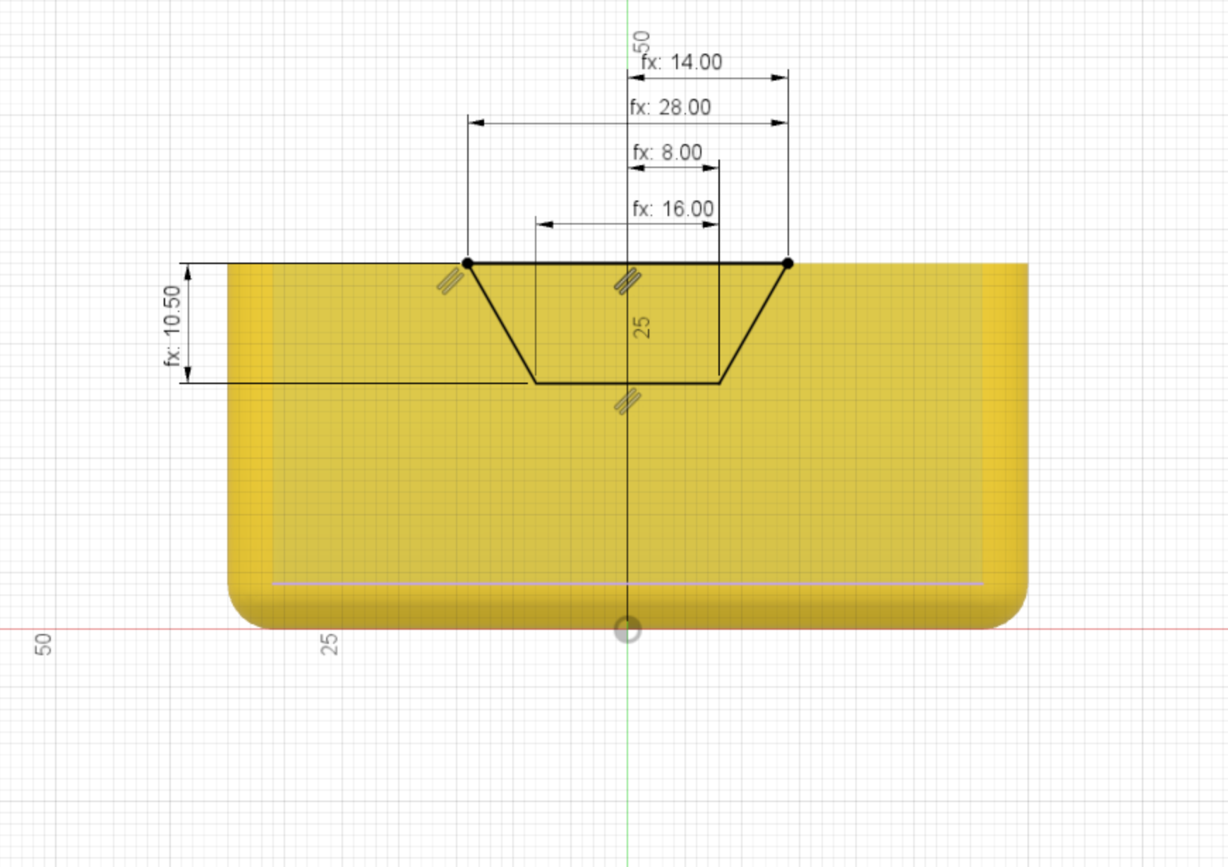 Chassis Side Profile Cad Drawing