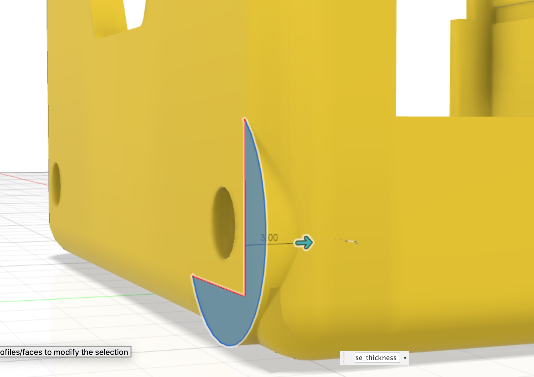 Chassis stub extrude Cad Drawing